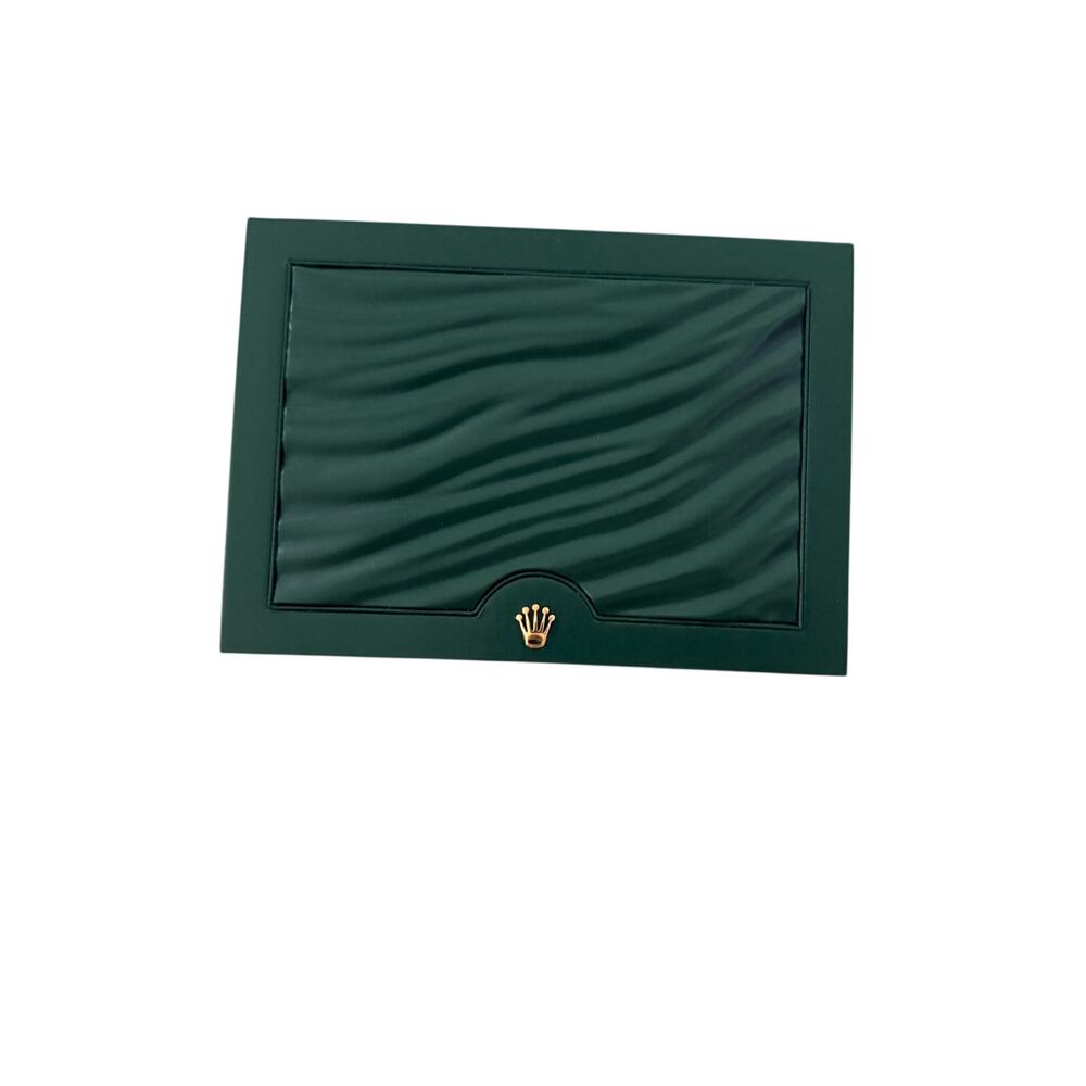 Rolex Green Wave Presentation Watch Box Storage Case - Picture 6 of 9